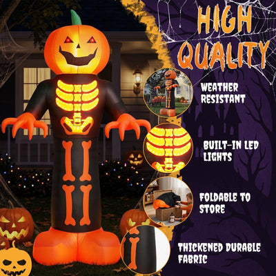 12FT Giant Pumpkin Reaper Inflatable — The One They See From The Road