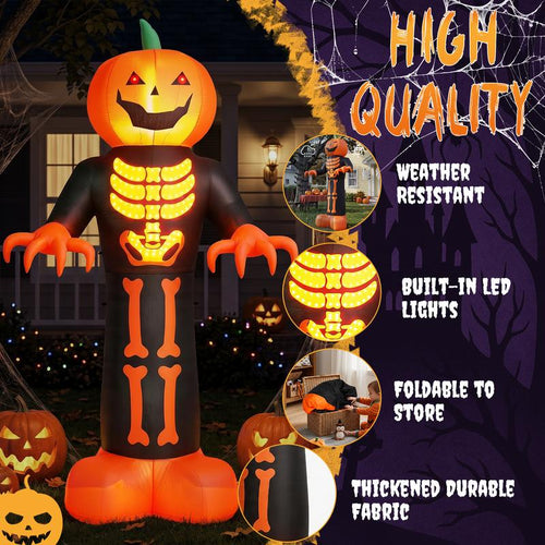 12FT Giant Pumpkin Reaper Inflatable — The One They See From The Road