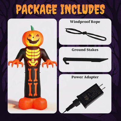 12FT Giant Pumpkin Reaper Inflatable — The One They See From The Road