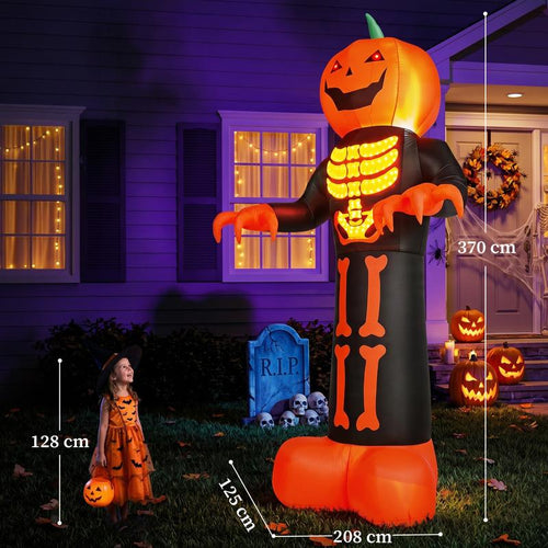 12FT Giant Pumpkin Reaper Inflatable — The One They See From The Road