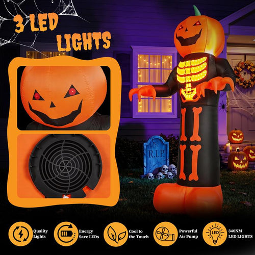 12FT Giant Pumpkin Reaper Inflatable — The One They See From The Road