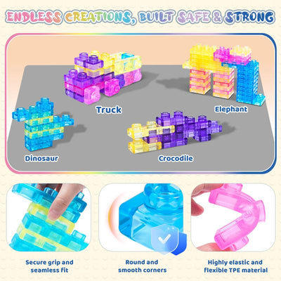 Gummy Bloc – Squishy Stackable Sensory Building Blocks