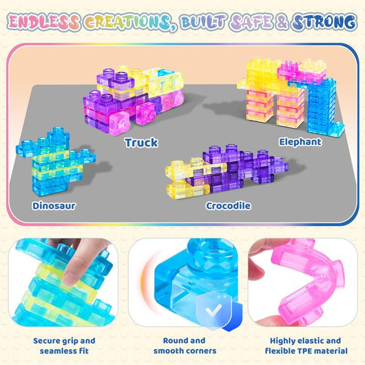 Gummy Bloc – Squishy Stackable Sensory Building Blocks