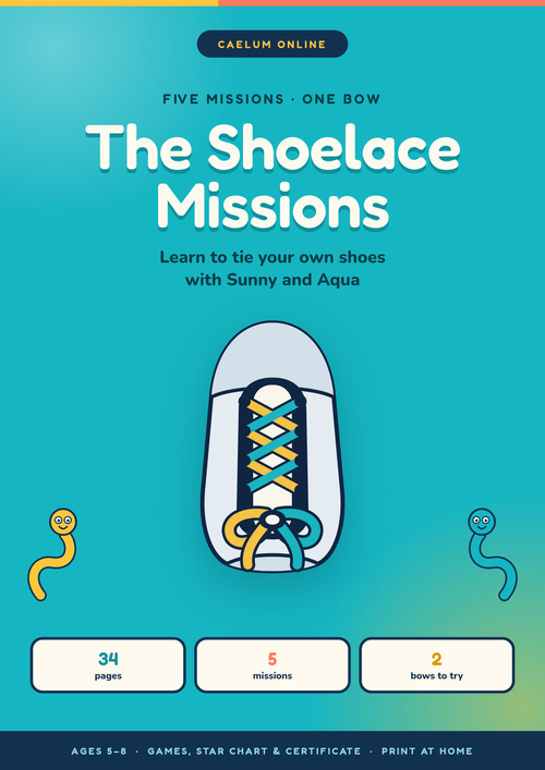 Ebook: The Shoelace Missions — Kids' Learn-to-Tie Activity Book