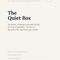 Ebook: The Quiet Box — 120 games, challenges and small rituals for a set of squishies