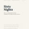 Ebook: Sixty Nights — How to actually finish the book, including on the nights you don't want to