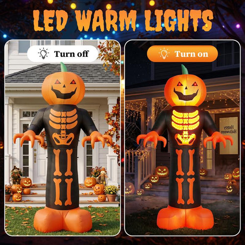 12FT Giant Pumpkin Reaper Inflatable — The One They See From The Road