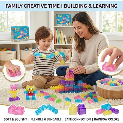 Gummy Bloc – Squishy Stackable Sensory Building Blocks